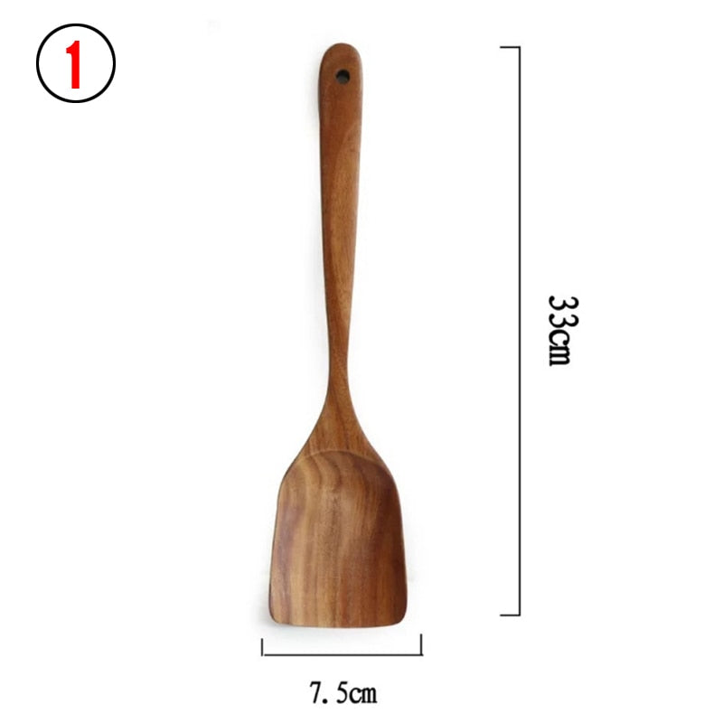 Thailand Teak Natural Wood Kitchen Tools