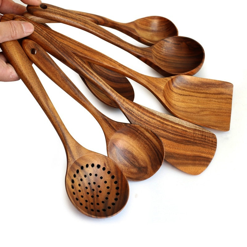 Thailand Teak Natural Wood Kitchen Tools