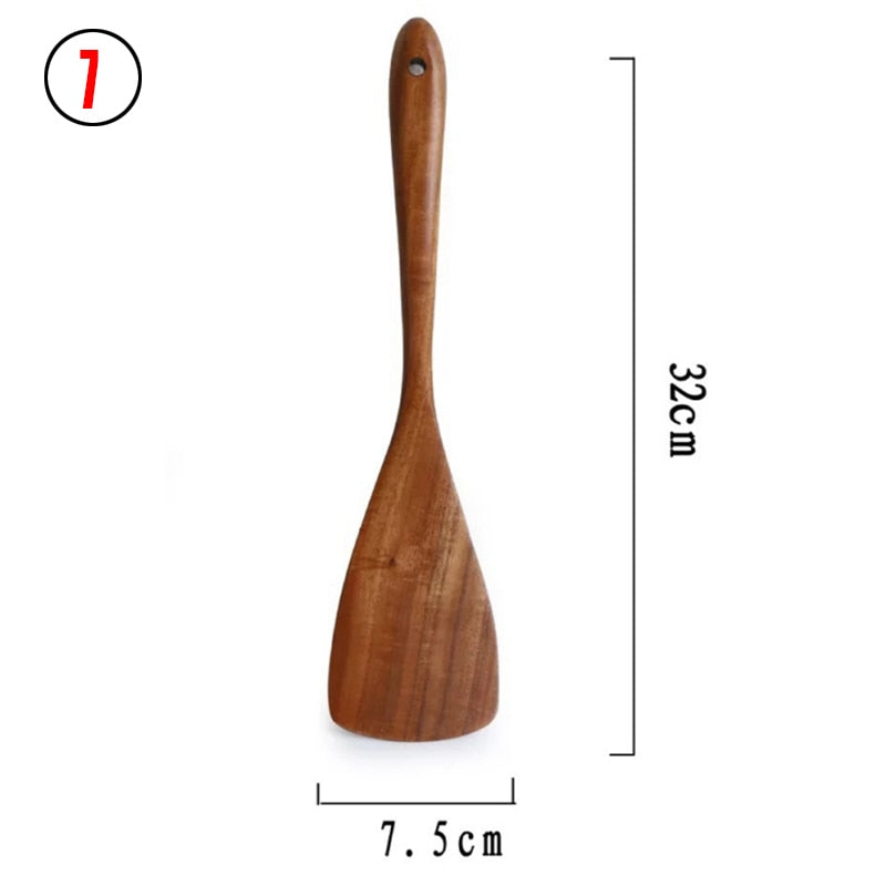 Thailand Teak Natural Wood Kitchen Tools