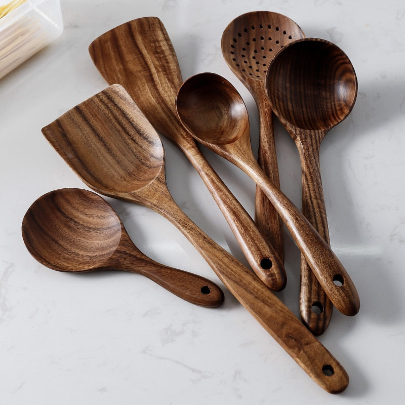 Thailand Teak Natural Wood Kitchen Tools