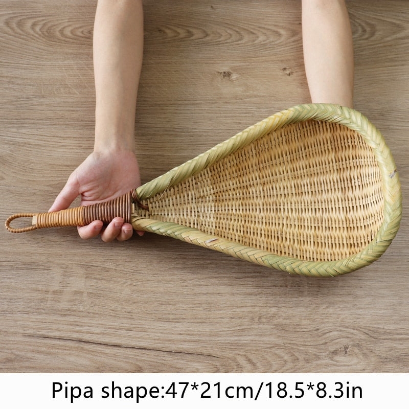 Pure Natural Green Bamboo Rice, Noodle, and Vegetable Drain Spoon