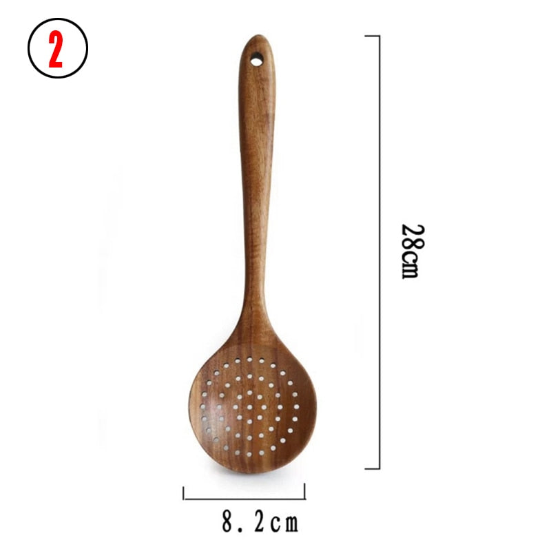 Thailand Teak Natural Wood Kitchen Tools