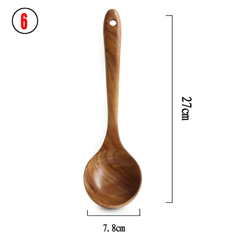 Thailand Teak Natural Wood Kitchen Tools